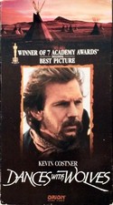 Dances With Wolves VHS 1990 Kevin Costner; Mary McDonnell