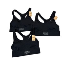 Victoria Secret PINK Active Seamless Sports Bra Low Impact Set Of 3 Size XS