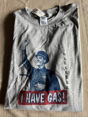 I Have Gas T-shirt Delta Pro Weight Cotton Poly Blend Men's XL Gray NWT