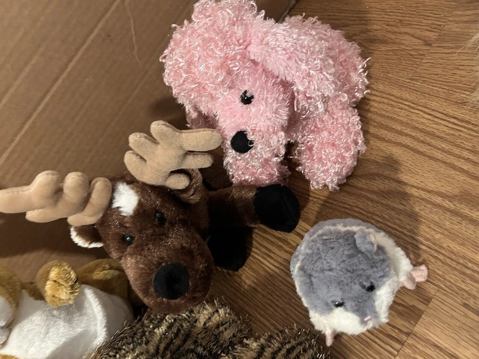 Webkinz Plush Lot Kangaroo, Reindeer, Pink Poodle, Tiger & Hampster NO CODES - Image 3 of 4