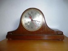 Antiker Look, Tischuhr, Buffetuhr, Schrankuhr, Holzdekor, Batteriebetrieben