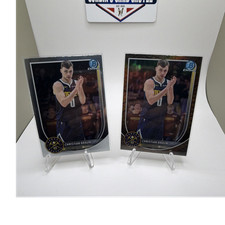 Christian Braun Nuggets NBA 25-26 Bowman Chrome 2 Card Lot Basketball Reptillian