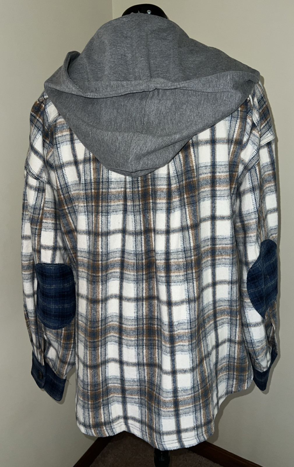 Gilded Intent Plaid Jacket With Button & Zip Clos… - image 3