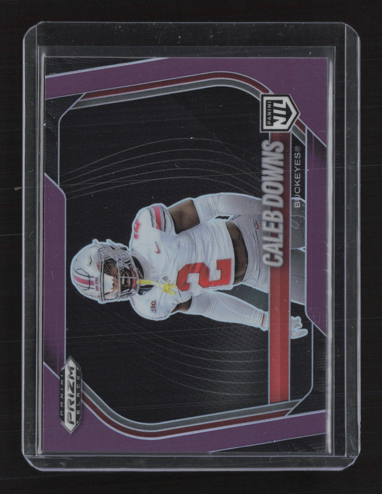 2025 Panini Prizm Black #190 Caleb Downs Prizms Purple #/99
