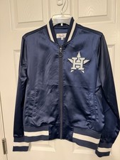 Houston Astros Satin Bomber Jacket Touch By Alyssa Milano Medium