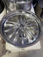 22x910.5 Lexani Forged 718 5x115 5x4.5 Silver 4 Wheels Only