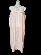 Vintage Small Pink With White Lace Detail Nightgown Cottagecore Romantic