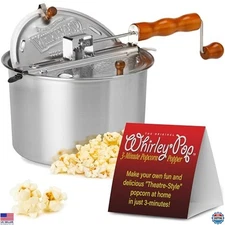Original Whirley Pop Popcorn Maker - Wabash Valley Farms Gourmet Popcorn Popper,