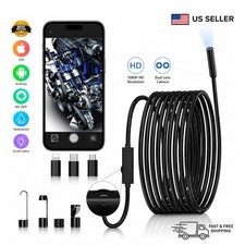 1920P HD Endoscope Borescope 8mm Inspection Snake Camera for iPhone Android iOS
