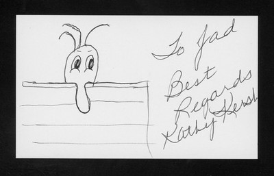 Kathy Kersh Actress/Singer, Batman Jokers Girlfriend Signed 3x5 Card E28614