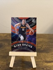 🔥2022-23 Donruss Optic Basketball #7 Nikola Jokic Star Gazing Red Wave Prizm🔥