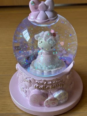 Sanrio Hello Kitty 50th Anniversary Snow Globe Medium Hello Kitty Christmas F/S - Image 1 of 4
