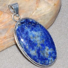 Lapis Lazuli 925 Silver Plated Pendant 2