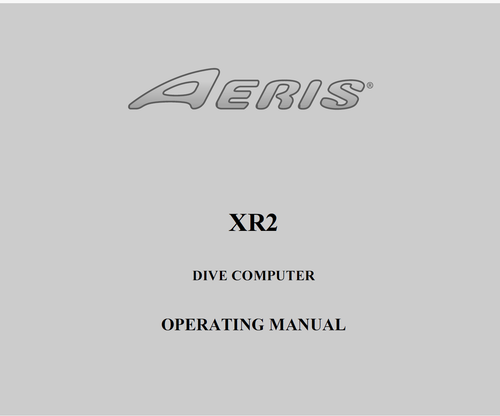 Aeris XR2 Tauchcomputer Bedienungsanleitung gedruckt - 100 Seiten - Bild 1 von 3