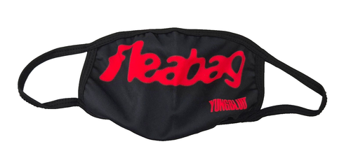 YUNGBLUD Official Merchandise Fleabag Red & Black Soft Face Mask - Afbeelding 1 van 2