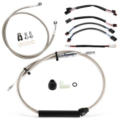 Softail Cable Kit for Harley 18-Up Deluxe Street Bob Sport Glide Slim 12'' n/ABS