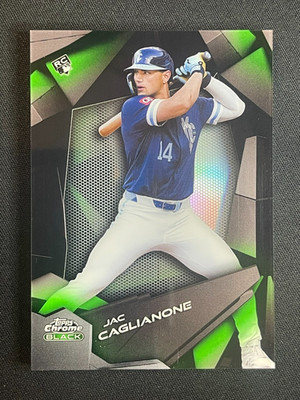 JAC CAGLIANONE ROOKIE SSP CASE HIT DEPTH OF DARKNESS 2026 TOPPS CHROME BLACK 1