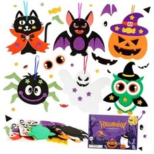 12 Pack Craft Kit for Kids Make You Own Foam Stickers Arts and Halloween