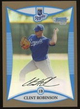 2008 Bowman Chrome Prospects Gold Refractor /50 Clint Robinson #BCP221