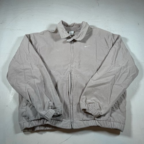 Chaqueta Nike Life Harrington Pana Cremallera Completa Para Hombre DX9070-012 Beige Talla Mediana - Imagen 1 de 10