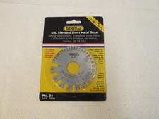 General Tools No. 21 Us Standard Sheet Metal Round Gage 22041