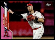 2020 Topps Chrome Refractor Pink Andrelton Simmons Los Angeles Angels #72