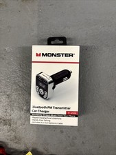 Monster Bluetooth FM Transmitter Car charger 3.1 Amps  
