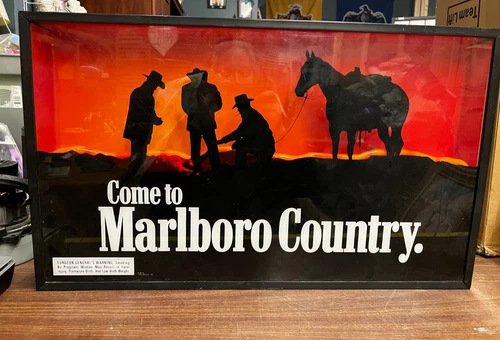 Vintage  Come to Marlboro Country Lighted Sign  1996 Everbrite Neon