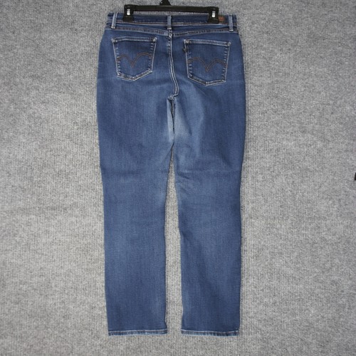 Levis 512 Perfectly Slimming Skinny Leg Jeans Womens 12 Blue Stretch Denim - Picture 4 of 9