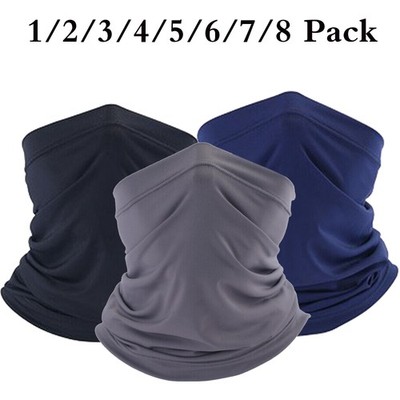 1 To 8 Pieces Outdoor Neck Gaiter Quick-dry Cooling Face Mask Scarf Balaclava