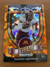 2021 Panini Prizm Draft Picks - Crusade Rashod Bateman #166 Orange Ice Prizm...