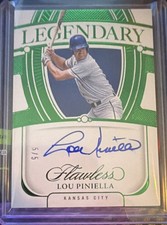 Panini Flawless Legendary Scripts Lou Piniella Auto Emerald Royals #LS-LP  5/5🔥