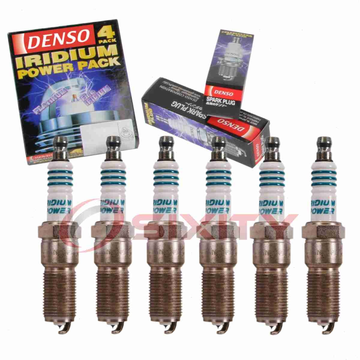 6 pc Denso Iridium Power Spark Plugs for 2001-2010 Chrysler Sebring 2.7L V6 vo