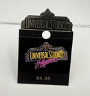 Vintage Universal Studios Hollywood Neon Sign Pin New Souvenir On Card Rare!