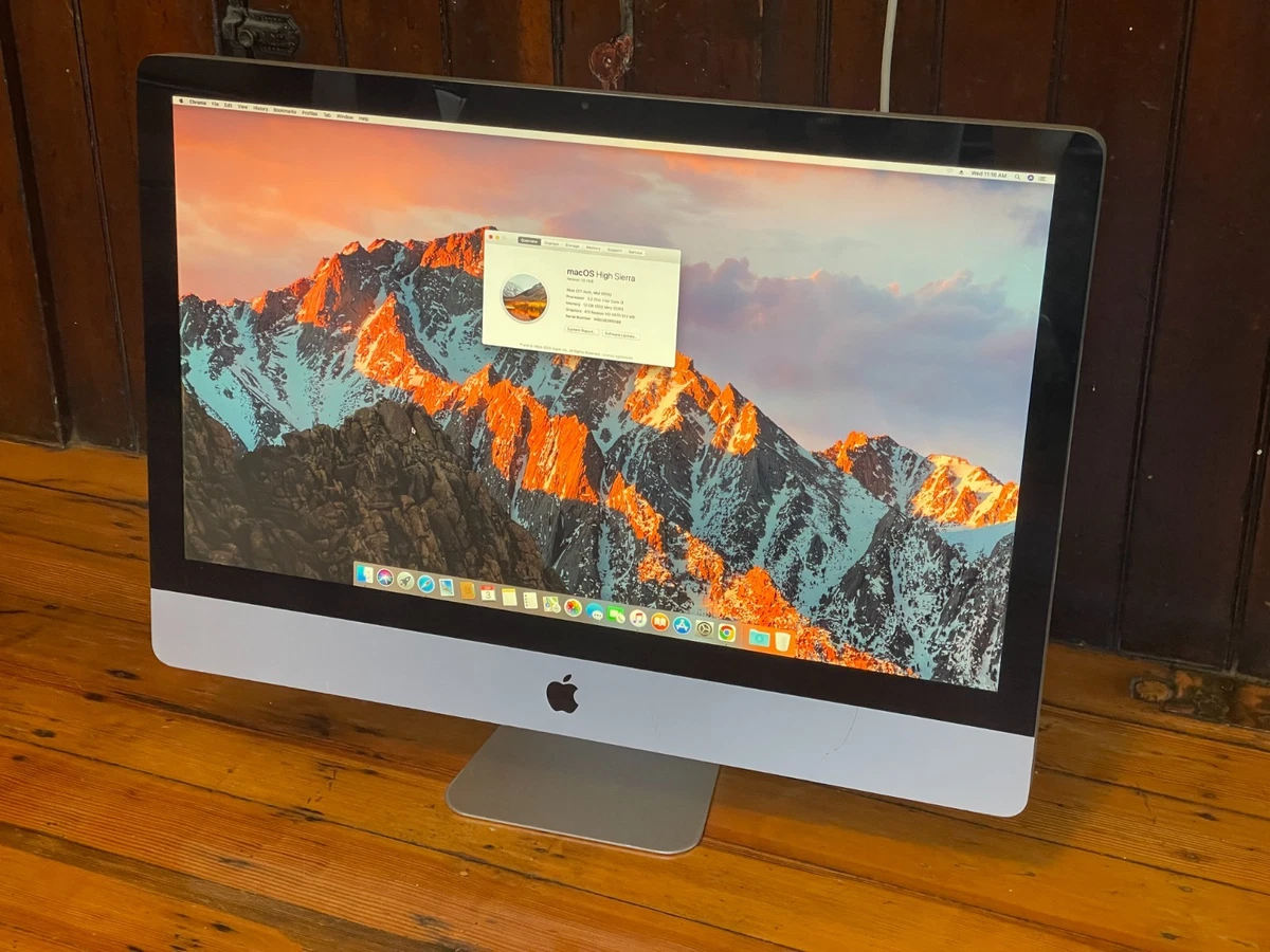 Apple iMac macOS 10.13, High Sierra Intel Core i3 1st Gen. Apple