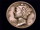 1936-D Mercury Dime,  Fine Grade