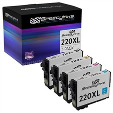 4Pk Ink Cartridges for Epson 220 XL T220 Expression XP-320 XP-420 XP-424 T220XL