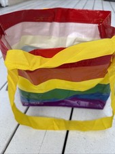 IKEA Rainbow Bags Small Multicolor Stripe Sto...