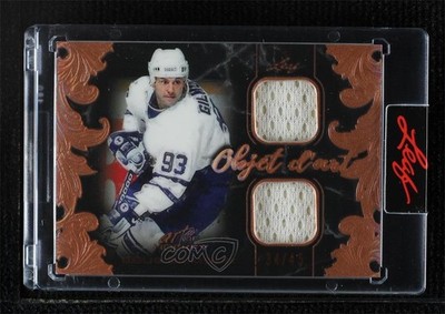 2021-22 Leaf Art of Hockey Objet d'Art Relics Bronze /45 Doug Gilmour HOF 12mg