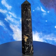 Black Tourmaline Obelisk Tower 3.8" AA Grade 76g Protection Crystal Brazil
