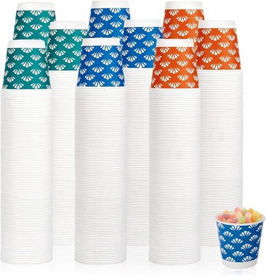 1200 Pack 3 oz Disposable Bathroom Paper Cups Small Mouthwash Cups in Orange