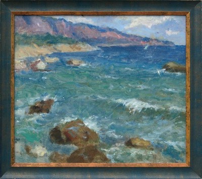 Black Sea By Faros | Oil on Cardboard | Painting