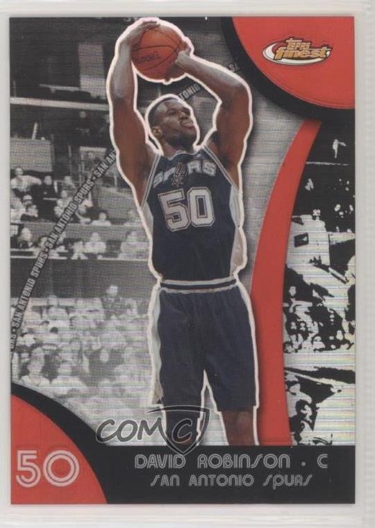 2007-08 Topps Finest Refractor David Robinson #45 HOF nd3