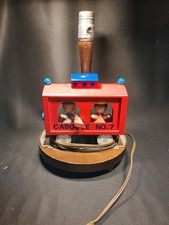 Vintage 70s Wooden Caboose Nursery Lamp and Night Light. No Shade