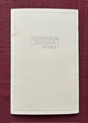 Volpar Design Leaflet 1963 Brochure