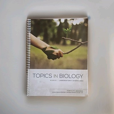 Topics In Biology Laboratory Exercise Tonya M. Hendrix Paperback Book Used