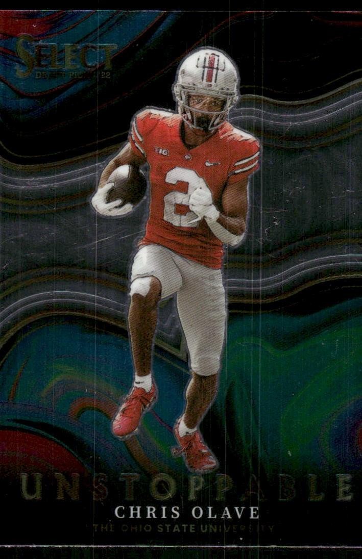 2022 Panini Select Draft Picks #US-CO Chris Olave Unstoppable