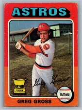 1975 Topps #334 Greg Gross
