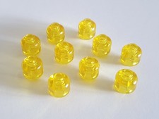 10x Lego Kopf Laterne transparent gelb NEU 3626