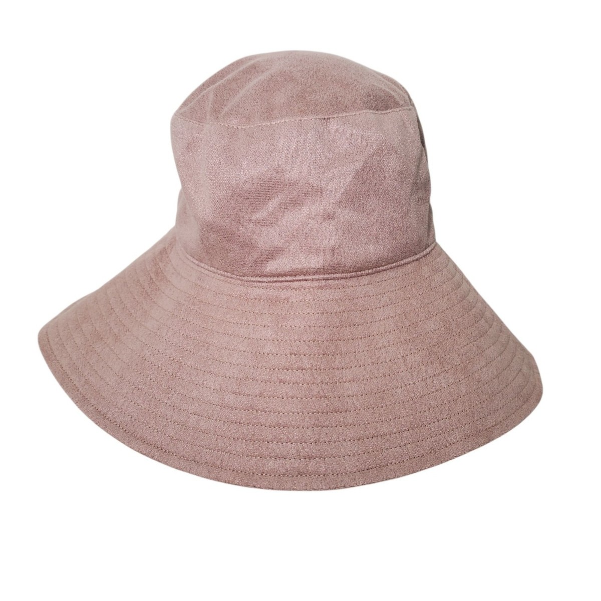 Wyeth Anthropologie Blush Pink Wide Brim Polyester Bucket 